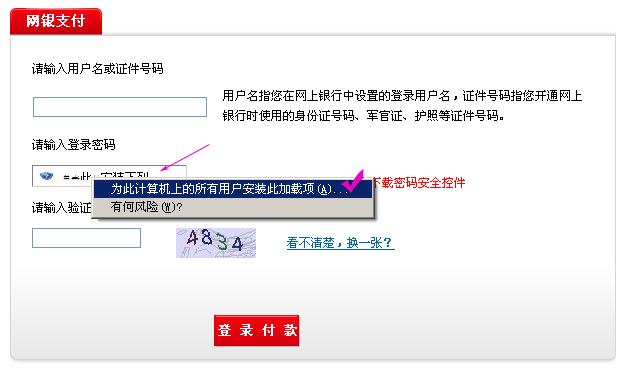 网银支付