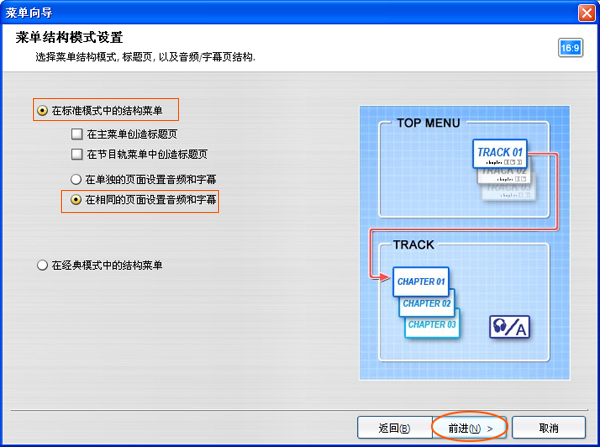 dvd光碟制作节目轨菜单布局,不要视频缩略图,只显示文件列表