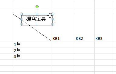 excel制作斜线表头