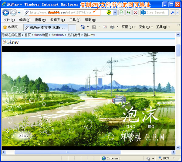 怎么下载网页swf文件