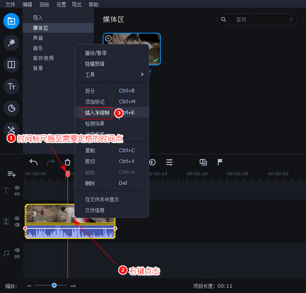 视频定格是什么意思