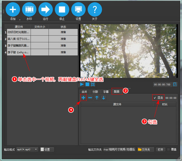 视频批量加音乐