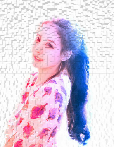 怎么把照片做成碎片效果