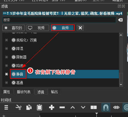 怎么把视频里一段声音删掉保留画面